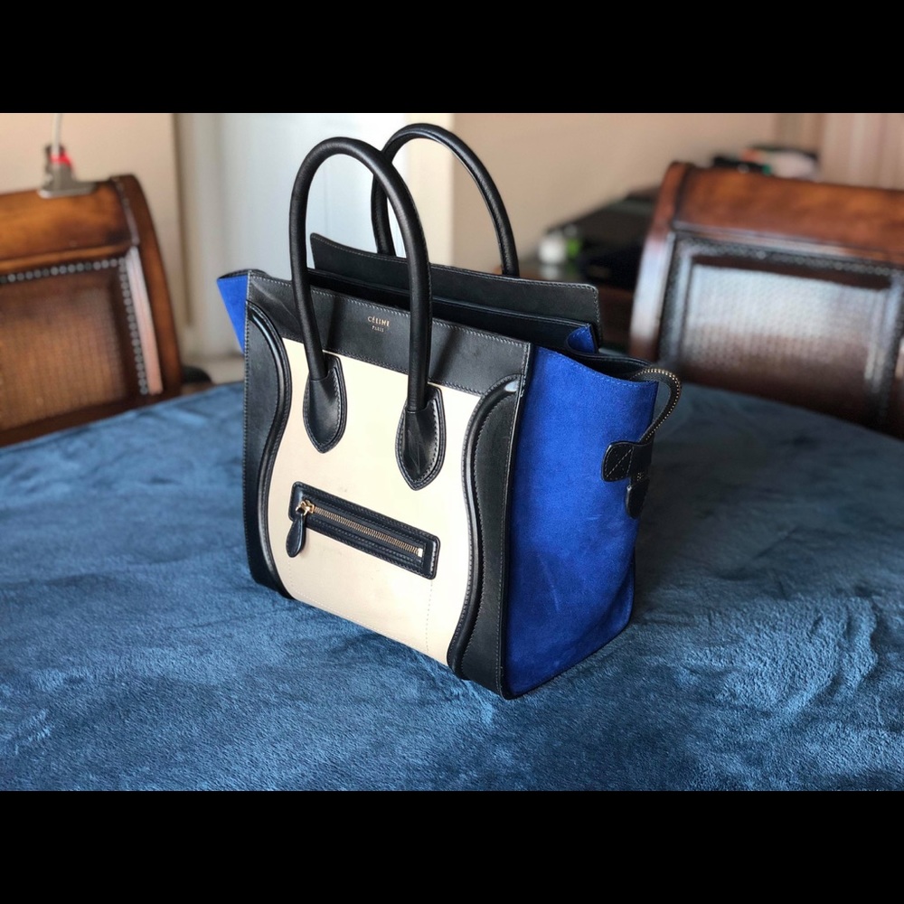 Celine Tricolor Mini Luggage Bag
